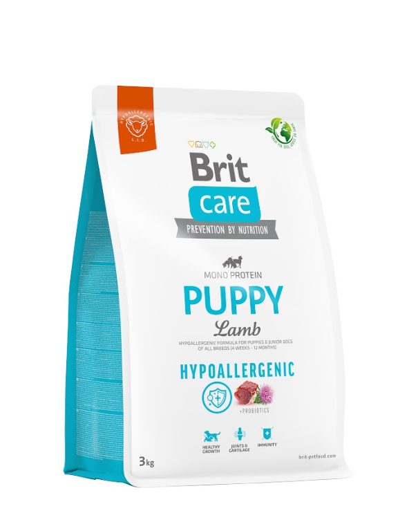 BRIT CARE Hypoallergenic Puppy Lamb 3kg