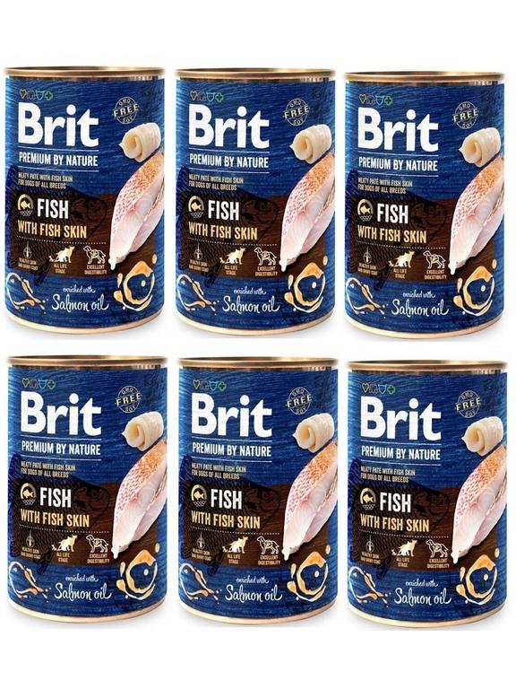 Brit Premium by Nature Fish with Fish Skin 6x400g
