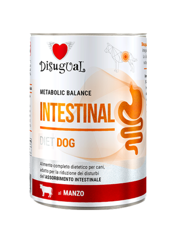 Disugual Karma mokra dla psa Weterynaryjna INTESTINAL Wołowina (dorosły) 400g