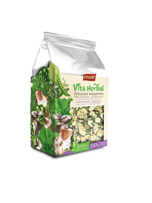 Vitapol Vita Herbal dla gryzoni i królika, zielone warzywa, 150g