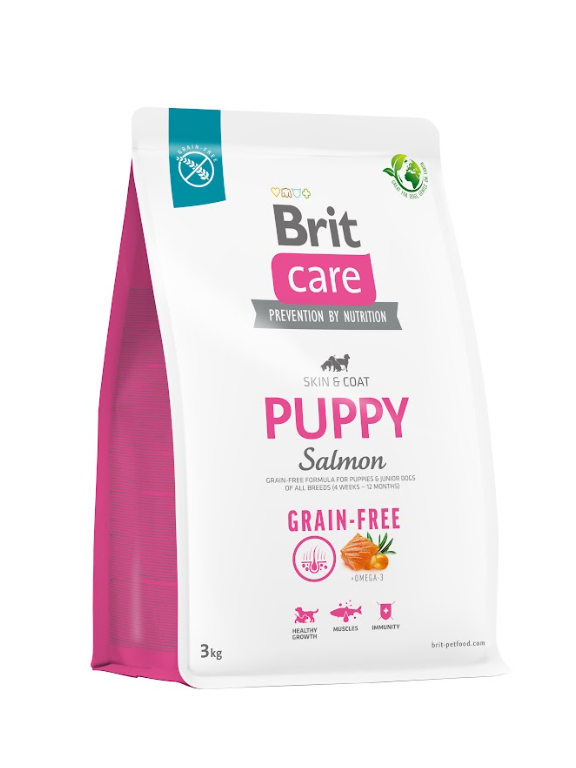 BRIT CARE Dog Grain-free Puppy Salmon 3kg