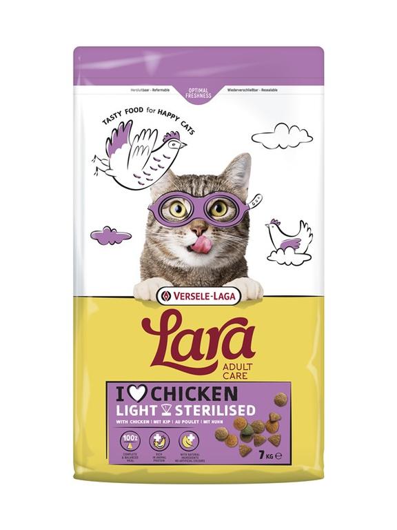 Versele-Laga Lara  Adult Light Sterilized 7kg - karma dla kotów sterylizowanych