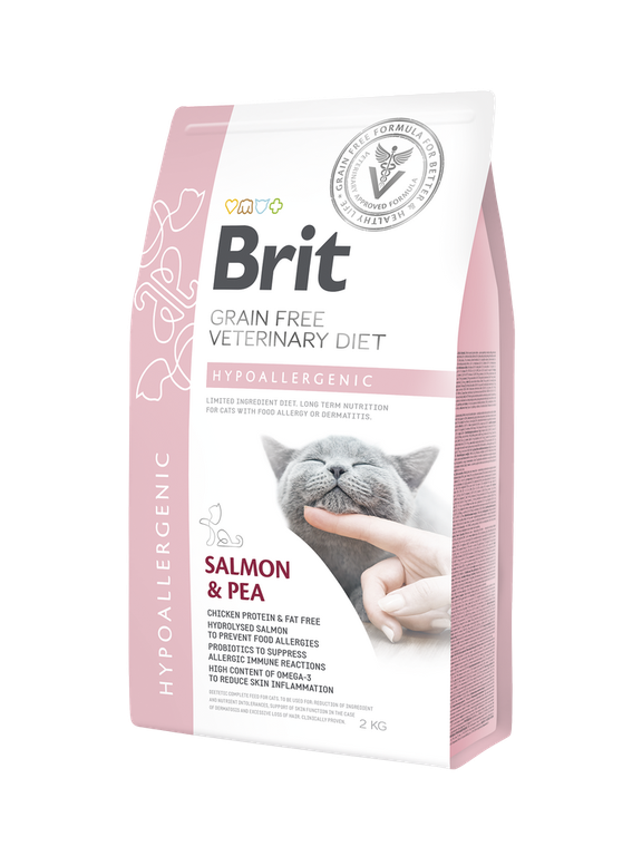 Brit gf veterinary diets cat Hypoallergenic 2kg