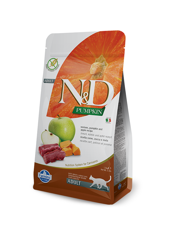 Farmina N&D Pumpkin feline VENISON, PUMPKIN AND APPLE RECIPE 5kg