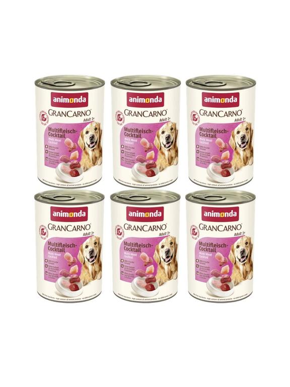 ANIMONDA GranCarno Adult Dog smak: Koktajl mięsny 6x400g
