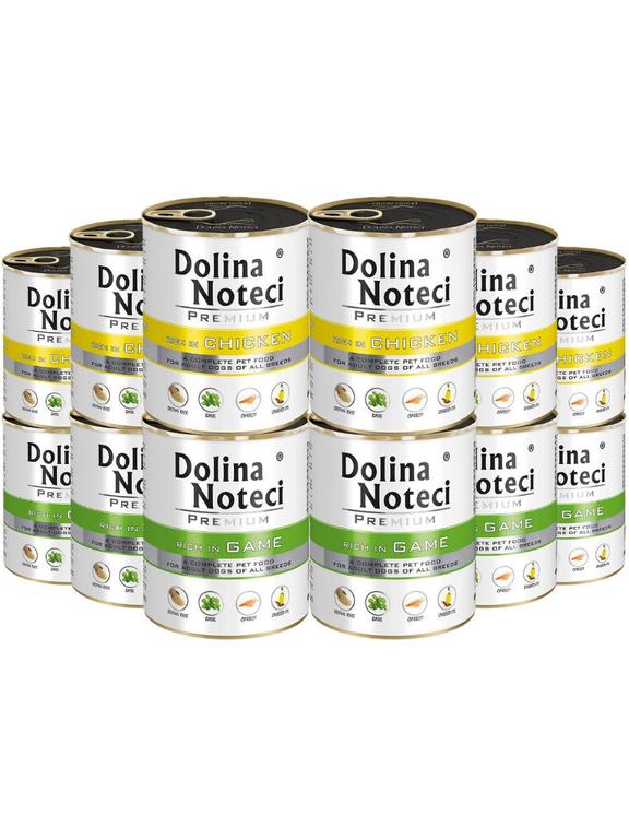 Dolina Noteci PREMIUM bogata w kurczaka/dziczyznę 12x800g