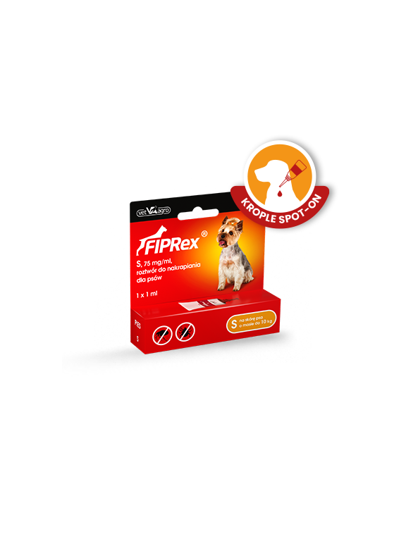 Fiprex S, 75 mg/ml, roztwór do nakrapiania dla psów