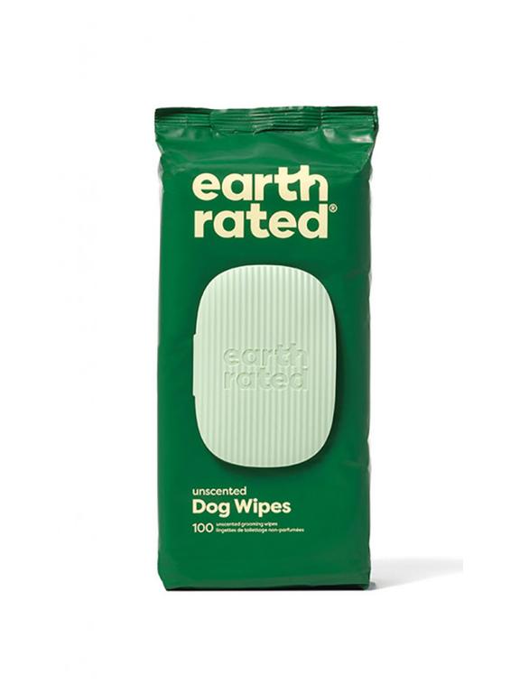 EARTH RATED Chusteczki Kompostowalne Bezzapachowe 100szt.
