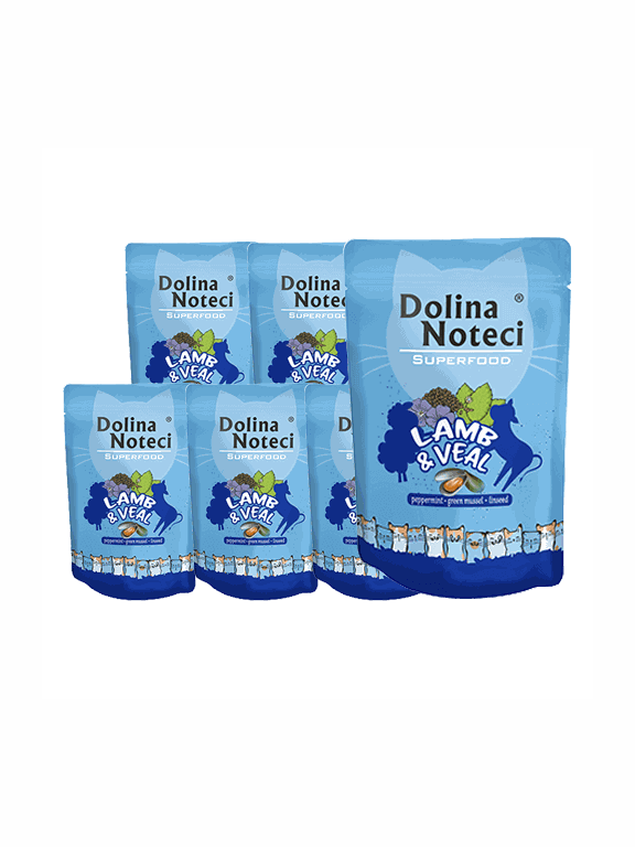DOLINA NOTECI Superfood cielęcina i jagnięcina saszetka 10x85g