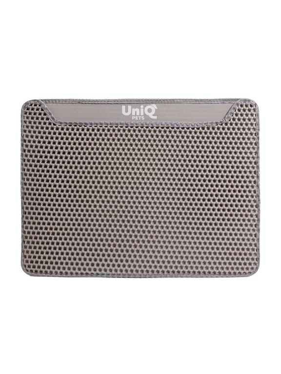 UNIQ PETS Wycieraczka pod kuwetę dla kota dwuwarstwowa szara 45x60 cm
