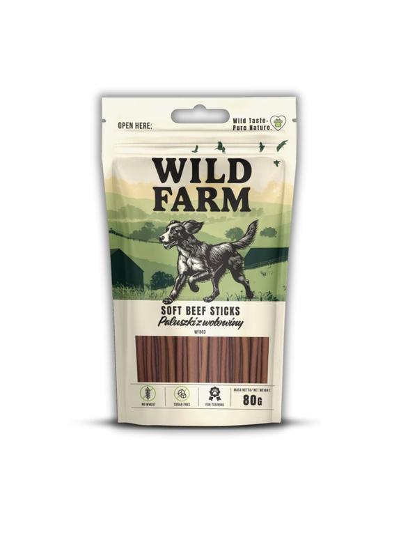 WILD FARM paluszki z wołowiny 80g przysmak dla psa