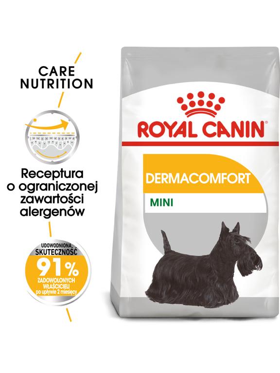ROYAL CANIN CCN Mini Dermacomfort 8kg karma sucha dla psów dorosłych, ras małych, o wrażliwej skórze, skłonnej do podrażnień