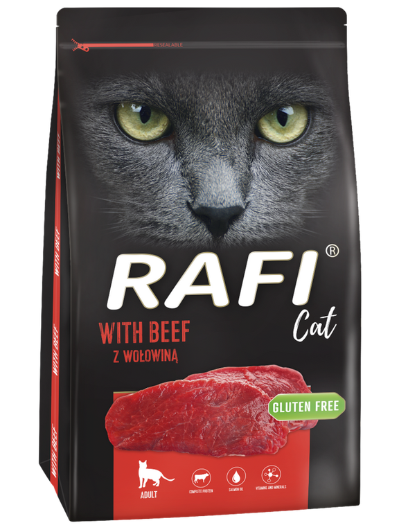 DOLINA NOTECI Rafi Cat karma sucha dla kota z wołowiną 7kg/Opakowanie uszkodzone (9607)
