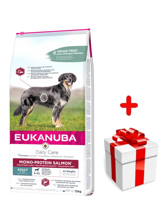 EUKANUBA Mono-Protein Salmon 12kg + niespodzianka dla psa GRATIS!