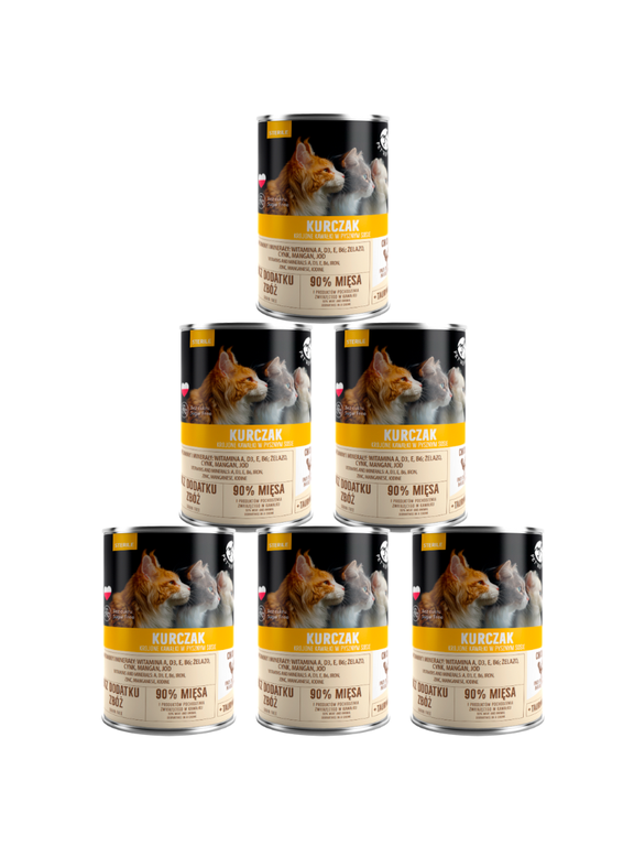 PetRepublic kawałki w sosie z kurczakiem(steril) 6x400g