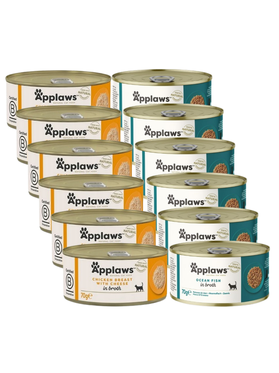 Applaws Cat Mix Smaków 12x70g PUSZKA