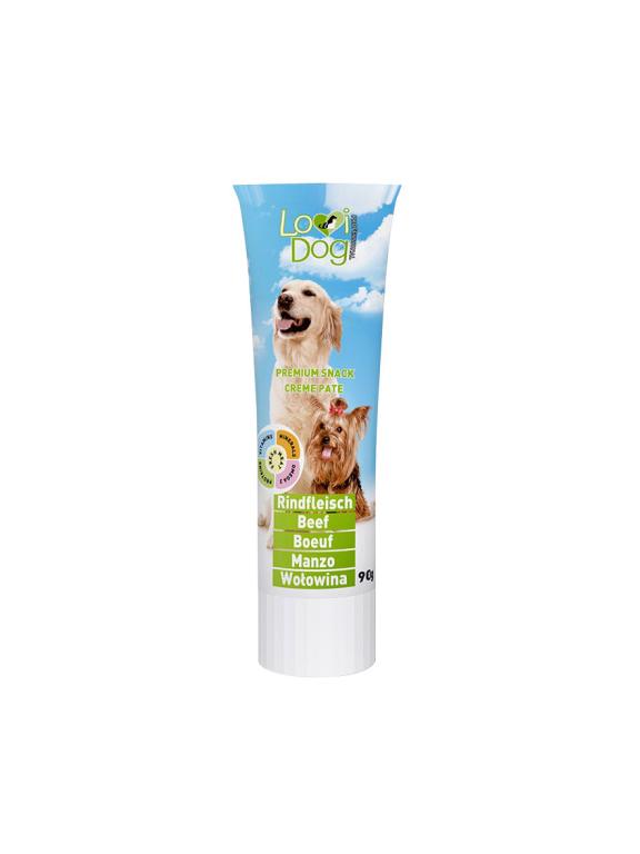 Lovi Dog Snack Creme Pate Beef - pasztet dla psa w tubce, z wołowiną i witaminami 90g