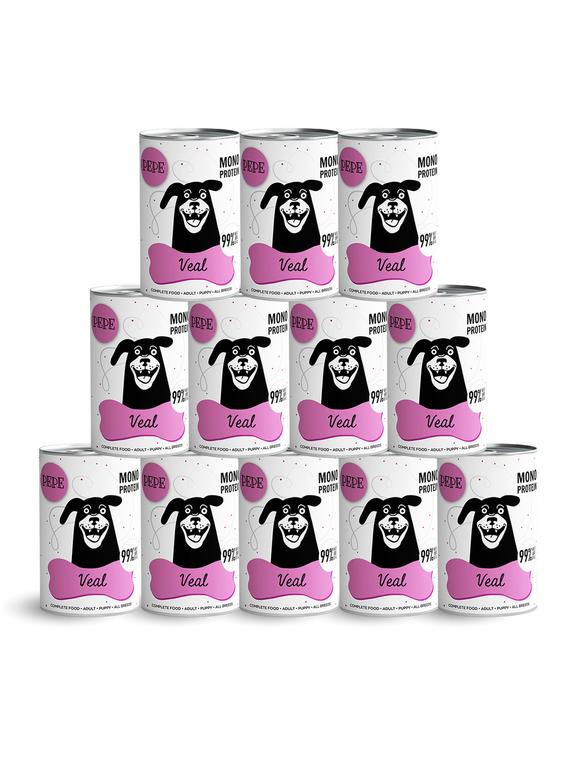 PEPE MONO PROTEIN Veal (cielęcina)  12x400g