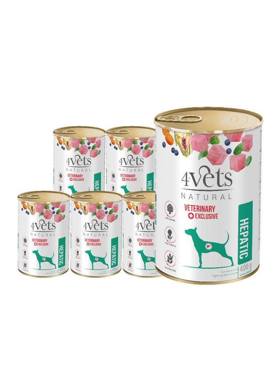 4Vets dla psów Hepatic 6x400g
