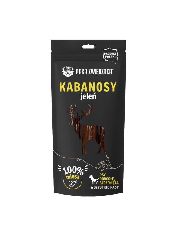 PAKA ZWIERZAKA- Kabanosy z jelenia 3 szt (80g)