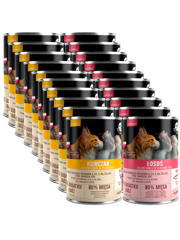 PetRepublic kawałki w sosie Mix Smaków (sterile) 20x400g dla kota