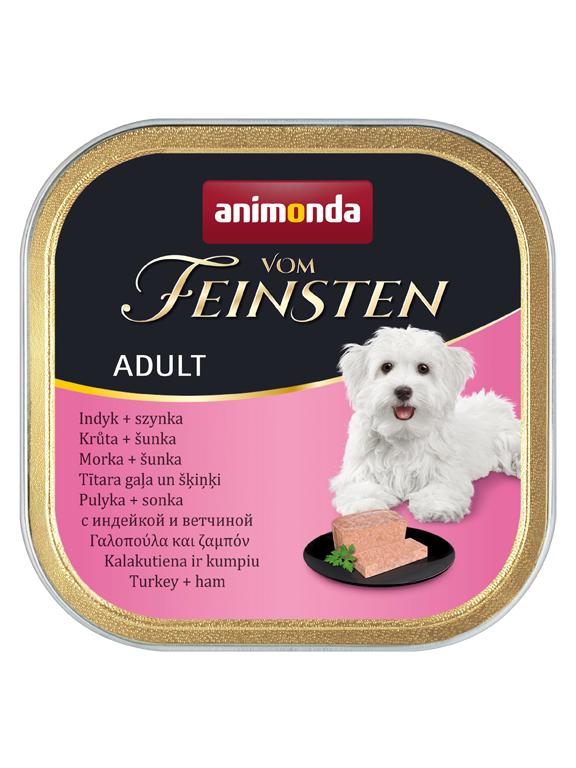 ANIMONDA Dog Vom Feinsten Adult indyk z szynką 150g