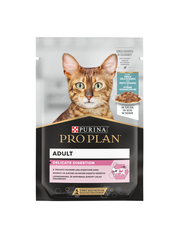 PRO PLAN Delicate Digestion Karma dla kotów z rybą oceaniczną 85g