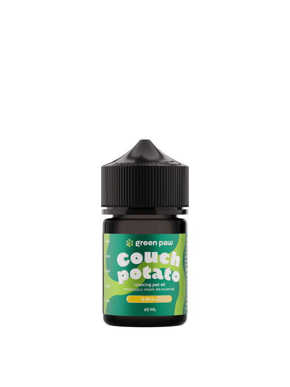 Green Paw Couch Potato 60ml - Olejek z CBD na bazie oleju z łososia z 10% dodatkiem oleju z kryla