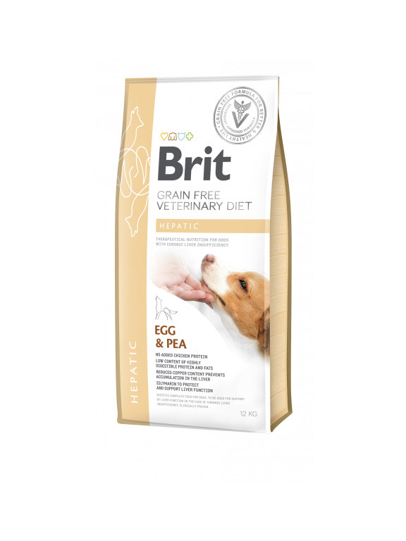 Brit gf veterinary diets dog Hepatic 12kg
