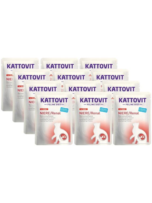 Kattovit Niere/Renal wołowina 12x85g saszetka