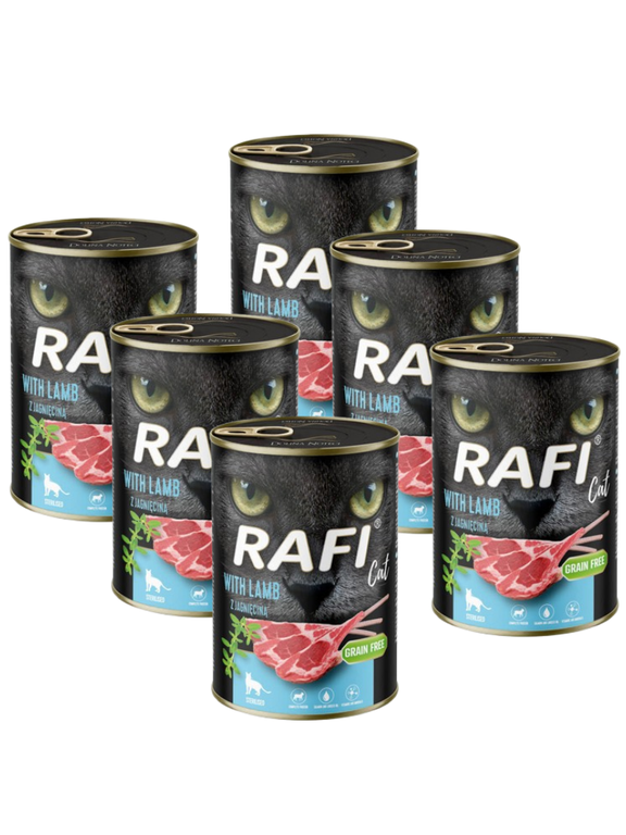 RAFI Cat Adult Sterilised z jagnięciną 6x400g