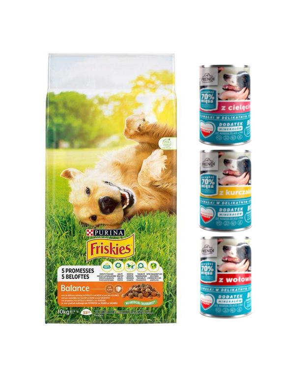 PURINA Friskies Balance 15kg + Frendi 15x400g