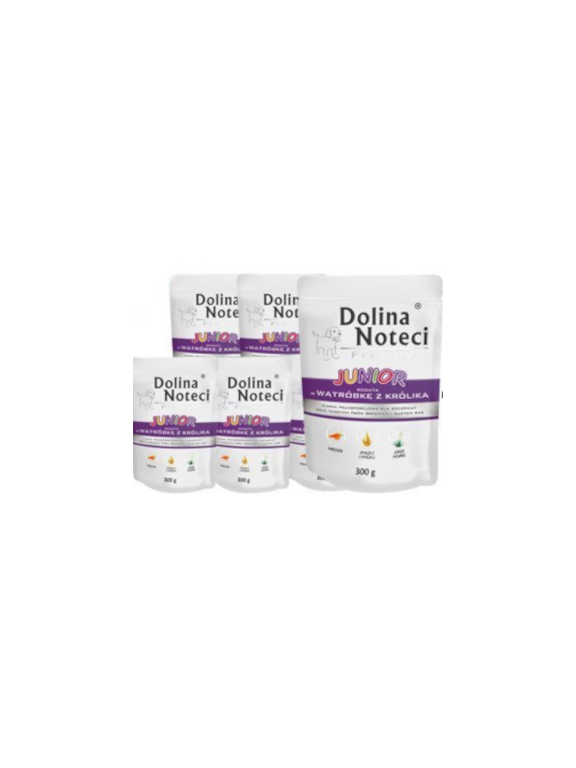 Dolina Noteci PREMIUM Junior bogata w wątróbkę z królika 24X300g