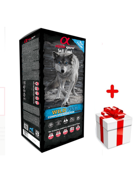 ALPHA SPIRIT Wild Fish 9kg (45x200g-tacki) + niespodzianka dla psa GRATIS!