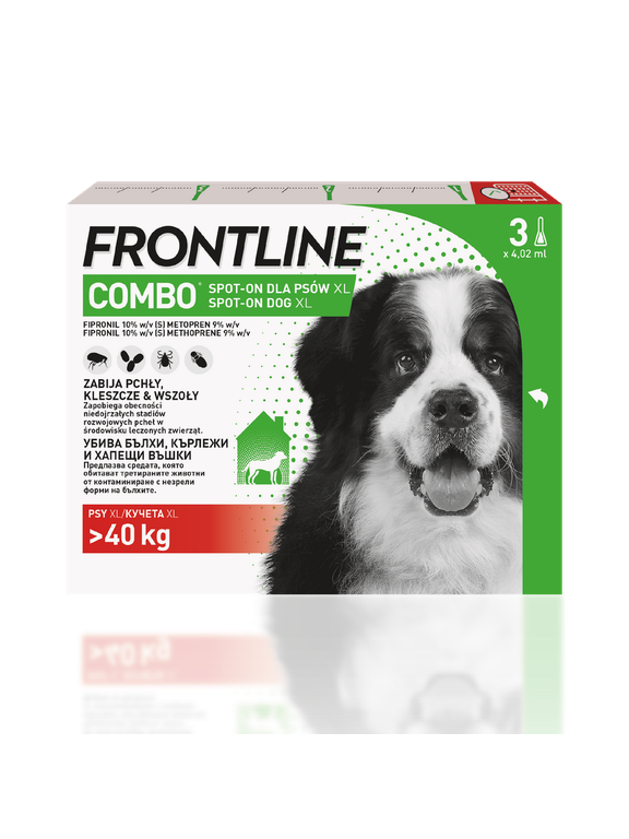FRONTLINE Combo Spot -On Pies XL powyżej 40kg (pipeta 3x 4,02ml)