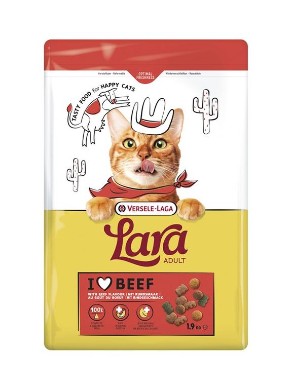 VERSELE-LAGA Lara Adult Beef 1,9kg - karma dla kotów dorosłych o smaku wołowiny