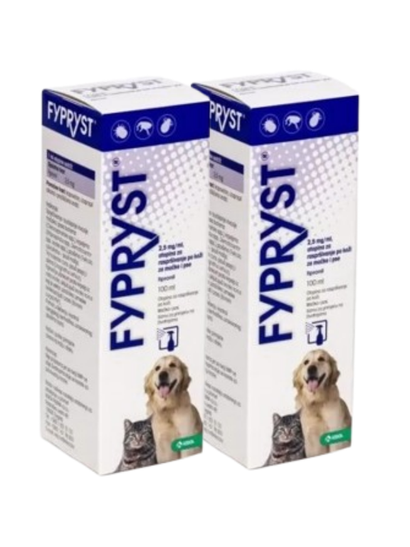 KRKA Fypryst Spray dla psa i kota 2x100ml
