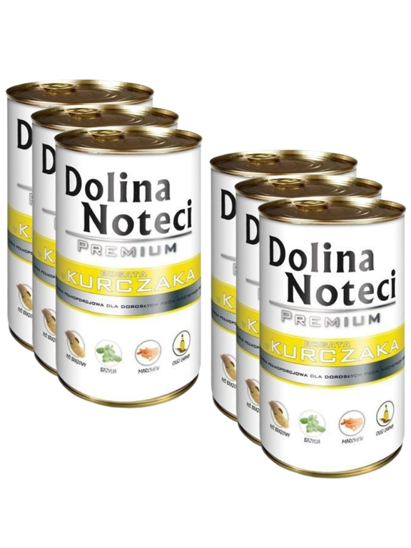 Dolina Noteci PREMIUM bogata w kurczaka 6 x 400g