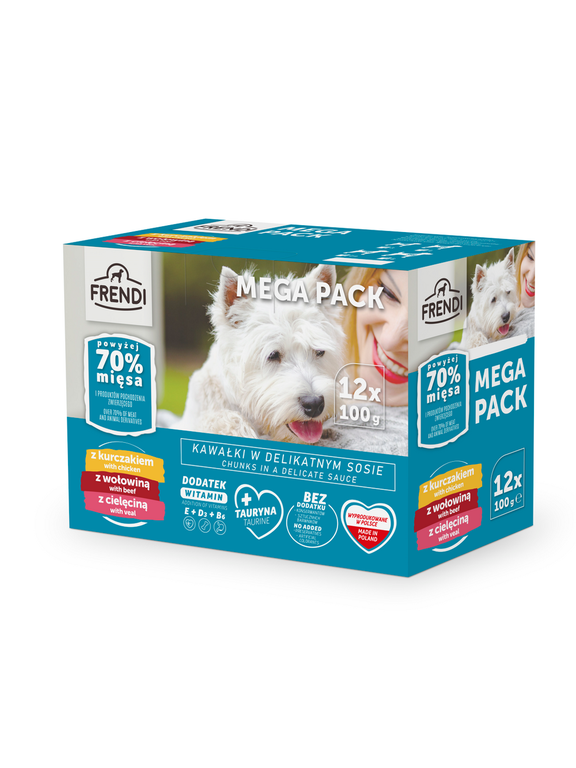 Frendi saszetki dla psa (kurczak/wołowina/cielęcina)  12x100g
