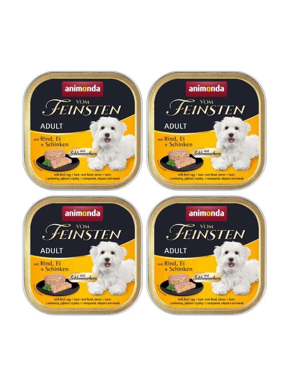 ANIMONDA Dog Vom Feinsten Adult Wołowina, Jaja Szynka 22x150g