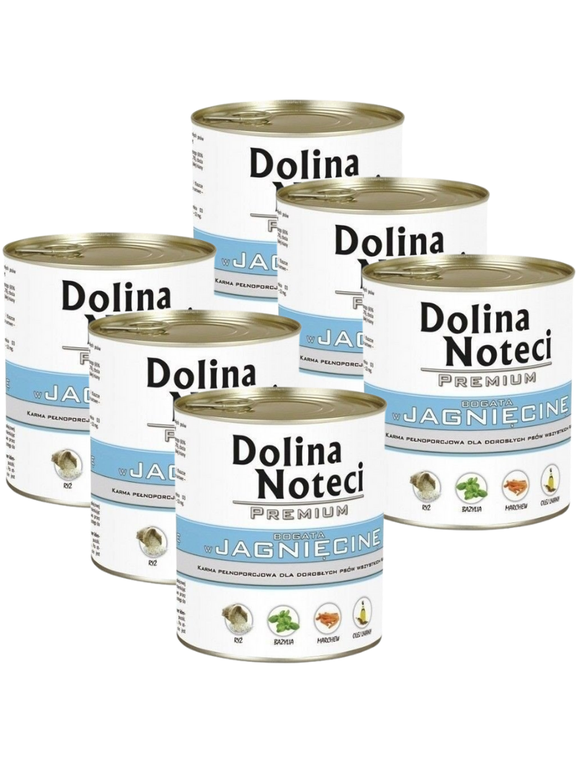 Dolina Noteci PREMIUM bogata w jagnięcinę 6 x 800g