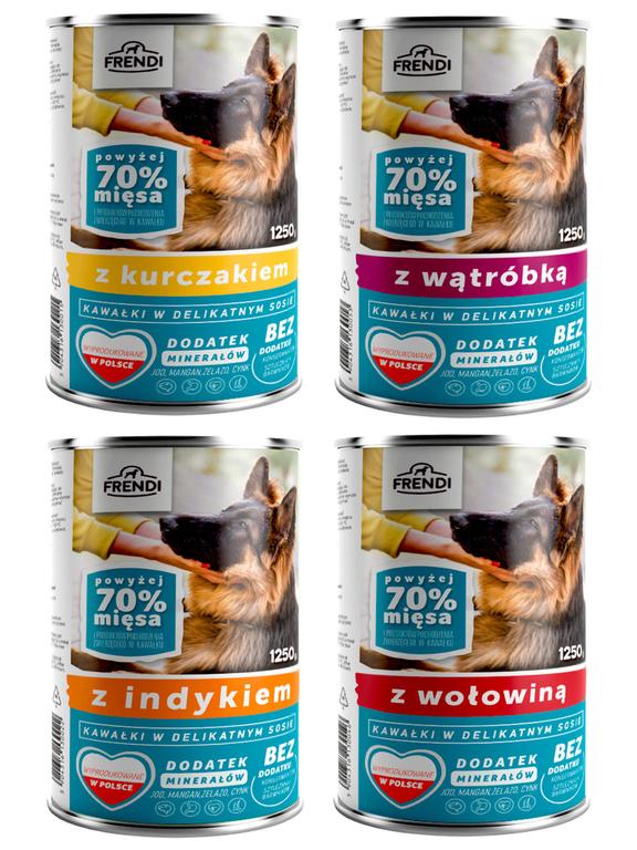 Frendi kawałki w delikatnym sosie Mix smaków 32x1250g