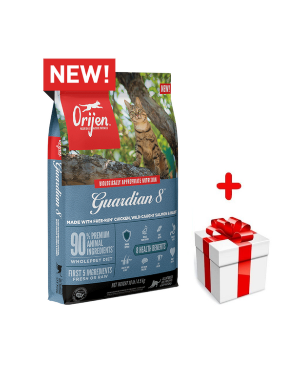 ORIJEN Guardian 8 Cat 4,5kg + niespodzianka dla kota GRATIS!