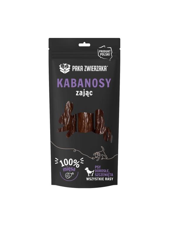 PAKA ZWIERZAKA- Kabanosy z zająca 3 szt (80g)
