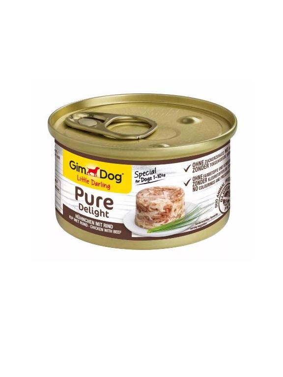 GIMDOG Little Darling Pure Delight z kurczakiem i wołowiną 85g