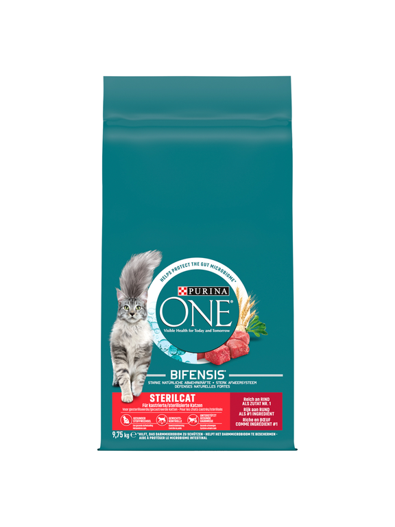 Purina One Sterilcat Bogata w Wołowinę i Pszenicę 9,75kg