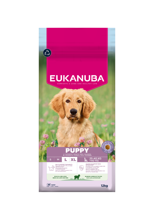 EUKANUBA Puppy&Junior Lamb&Rice Large Breeds 12kg