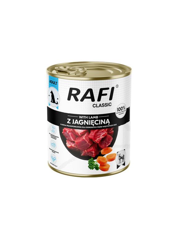 DOLINA NOTECI Mokra karma dla psa Rafi Classic z jagnięciną 800 g