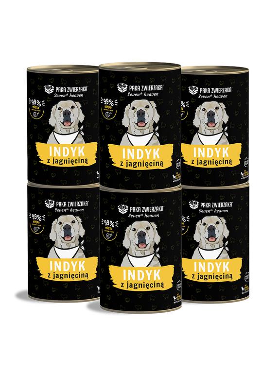 Paka Zwierzaka - Seventh heaven - Indyk z jagnięciną (turkey & lamb) 6x400g
