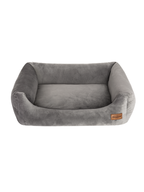 RECOBED Kanapa Welurove szara S 65x50cm